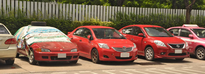 Red Subcompacts