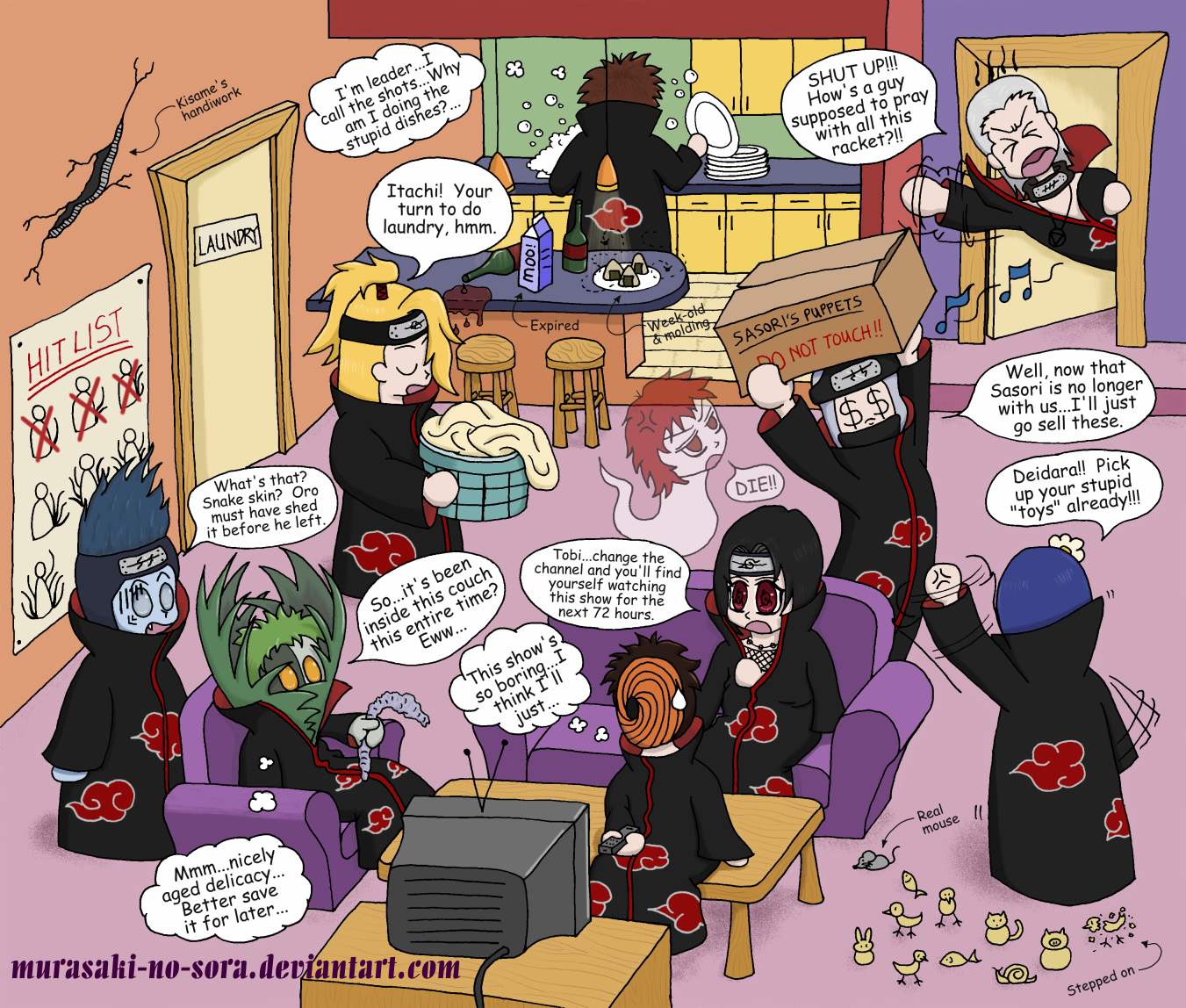 Akatsuki Lifestyle by Murasaki-no-Sora on DeviantArt Akatsuki Lifestyle by Murasaki-no-Sora on DeviantArt