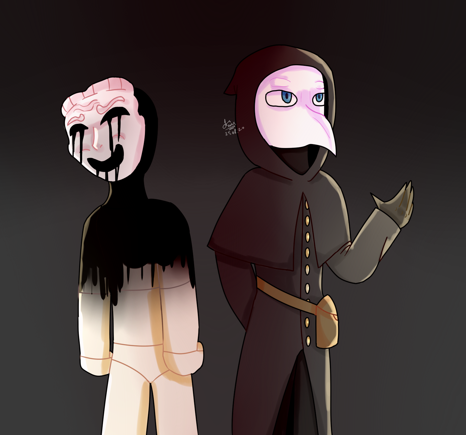 ͈ᵕ˘͈ 𝐀𝐫𝐭𝐰𝐨𝐫𝐤 𝐓𝐢𝐦𝐞! ⁞ SCP-049 and SCP-035