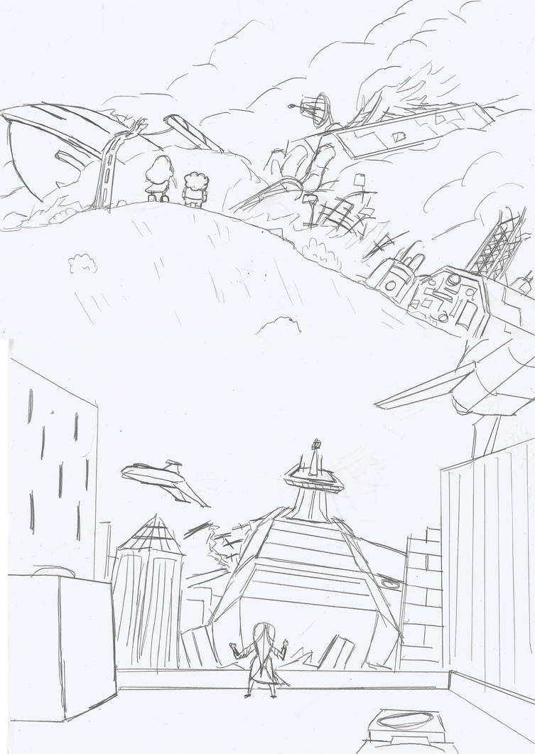 Remnant: Spaceship crashes by AceNos on DeviantArt