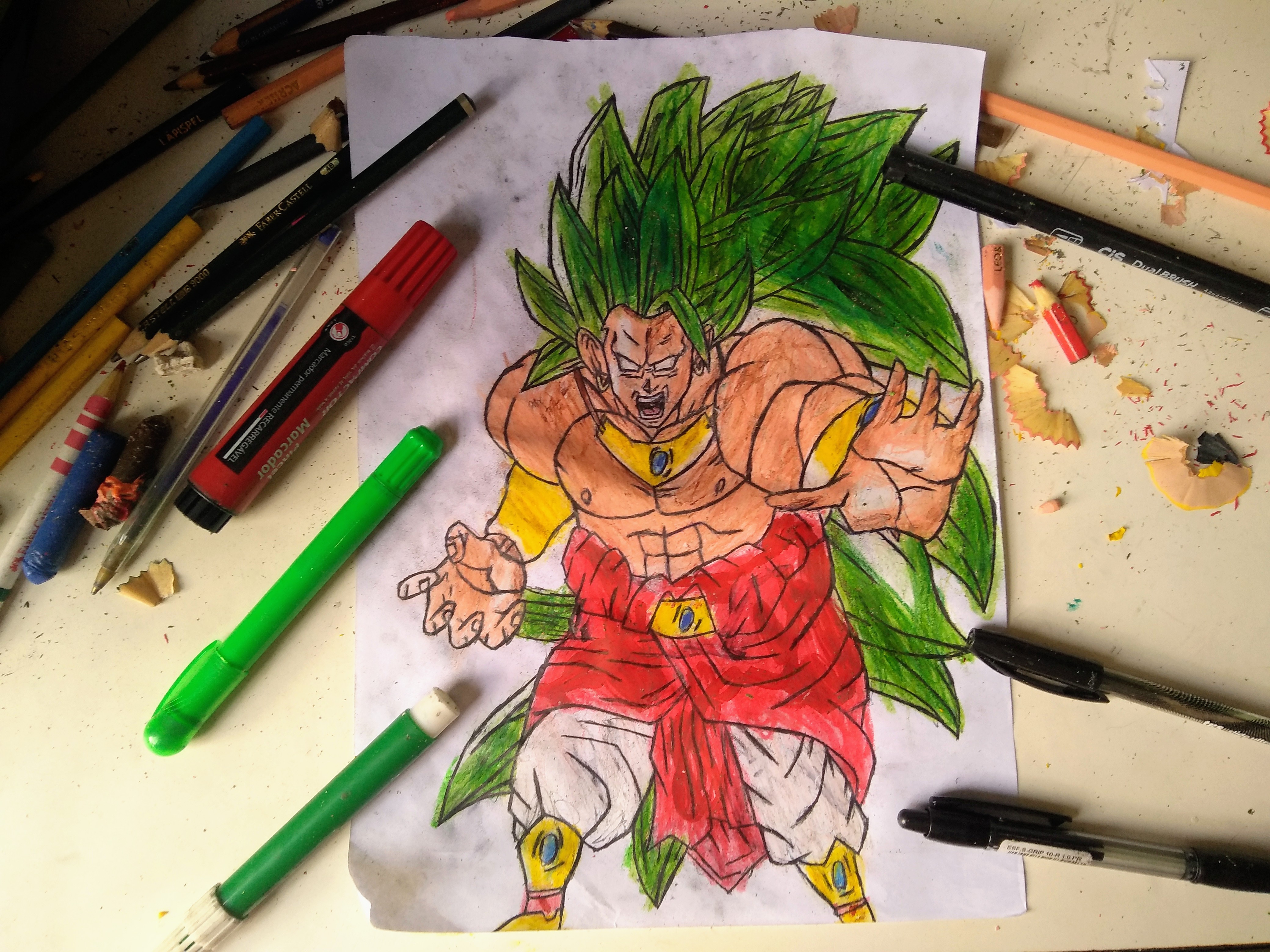 broly ssj3 drawing