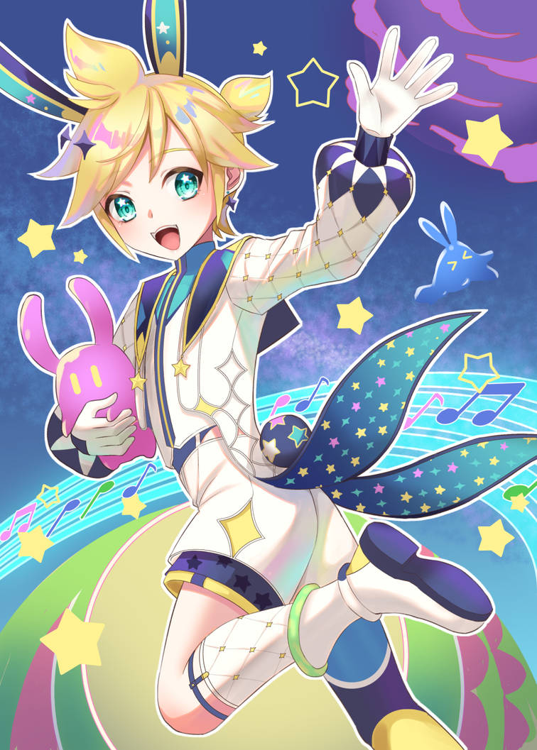 Cosmic rabbit boy by Aroeruji on DeviantArt