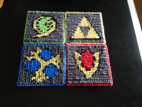 Legend of Zelda Spiritual Stones Coasters