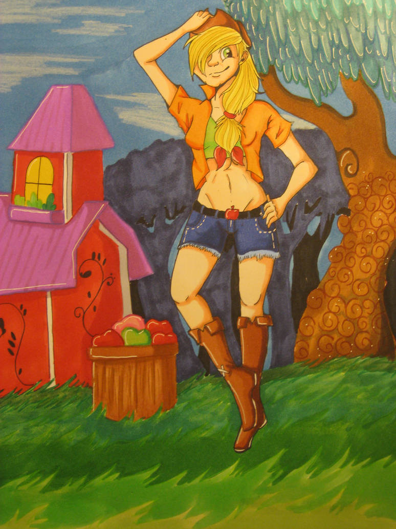 Applejack Human Pool Human Applejack by Anchoring-Dreams on DeviantArt