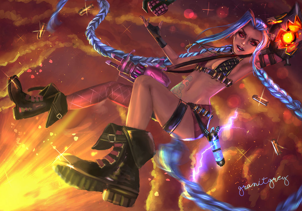 Jinx illustration - [League of Legends Fanart]