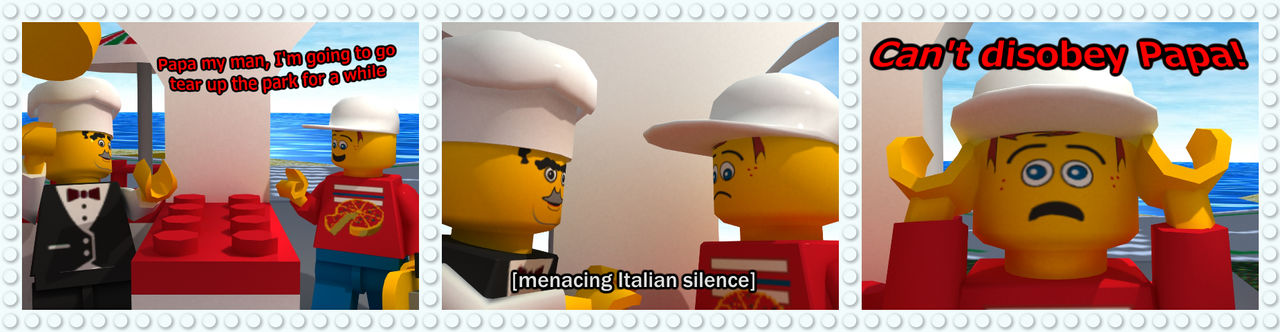 Lego Island Behind the Bricks: Italian Fathers
