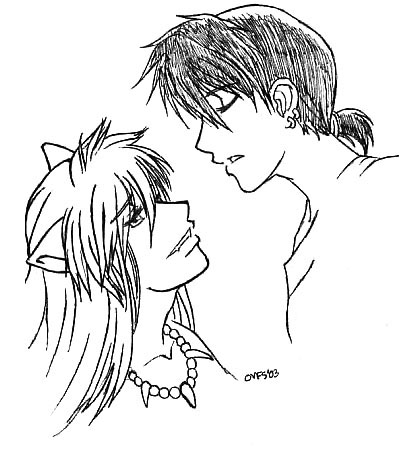 Miroku And Inu Yasha Get Close