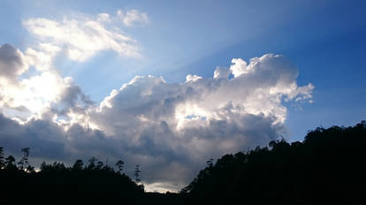 Lighted clouds