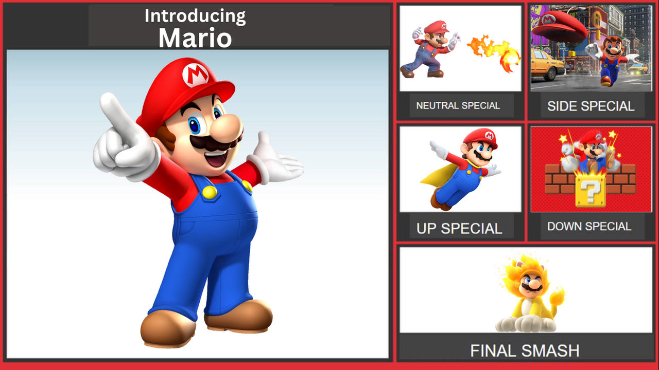 Mario Rework KSSB Mario Moveset by Kirbthecrossover on DeviantArt