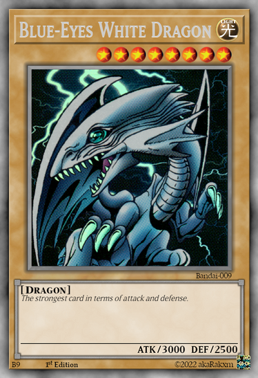 爆買い! BLUE 英 キラ BANDAI版 遊戯王 EYES DRAGON WHITE 遊戯王