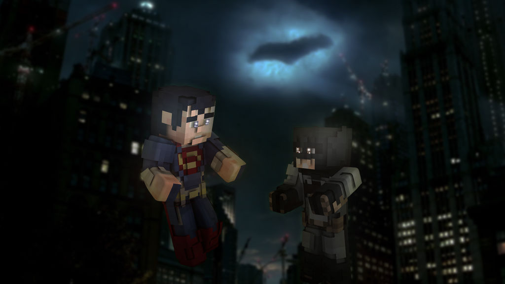 Minecraft Batman v Superman Custom Fan