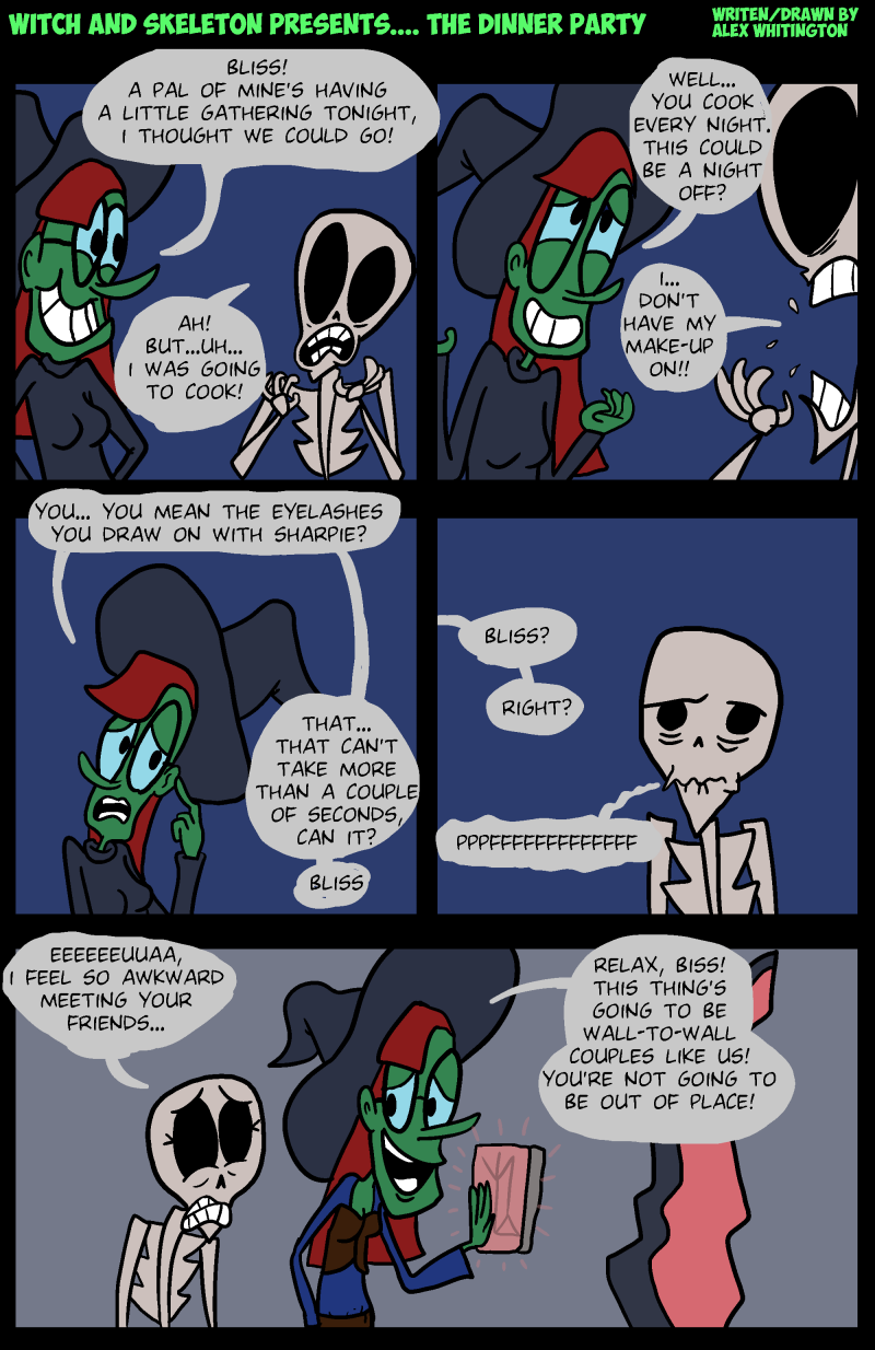 Witch and Skeleton - The Dinner Party p1