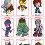 Avengers Chibi sheet 1