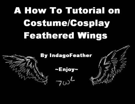 Angel wing cosplay tutorial