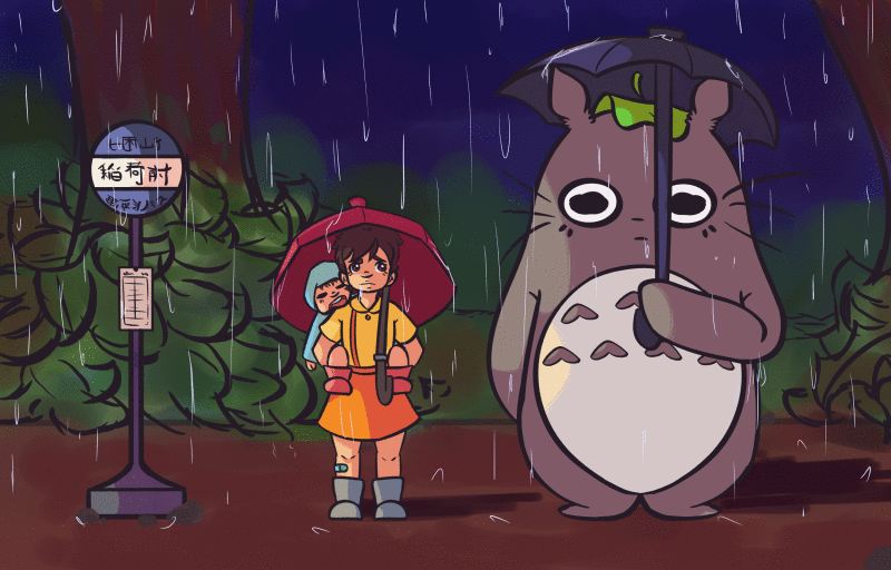 Totoro Rain Gif By Zartsy1 On Deviantart Totoro Rain Gif By Zartsy1 On Deviantart