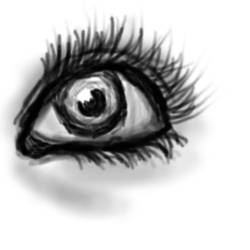 An eye made in GIMP