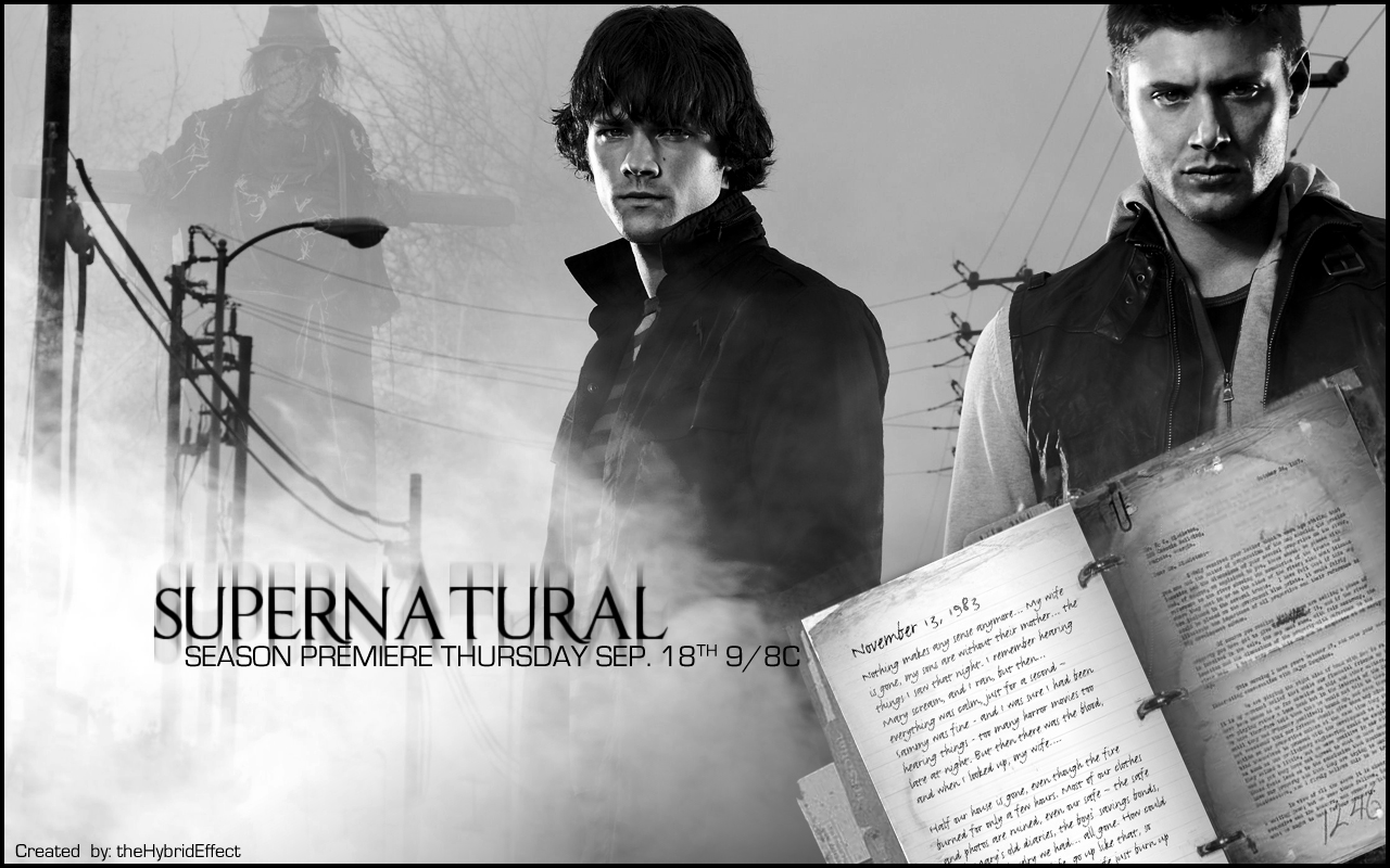 Supernatural Wallpaper Grey