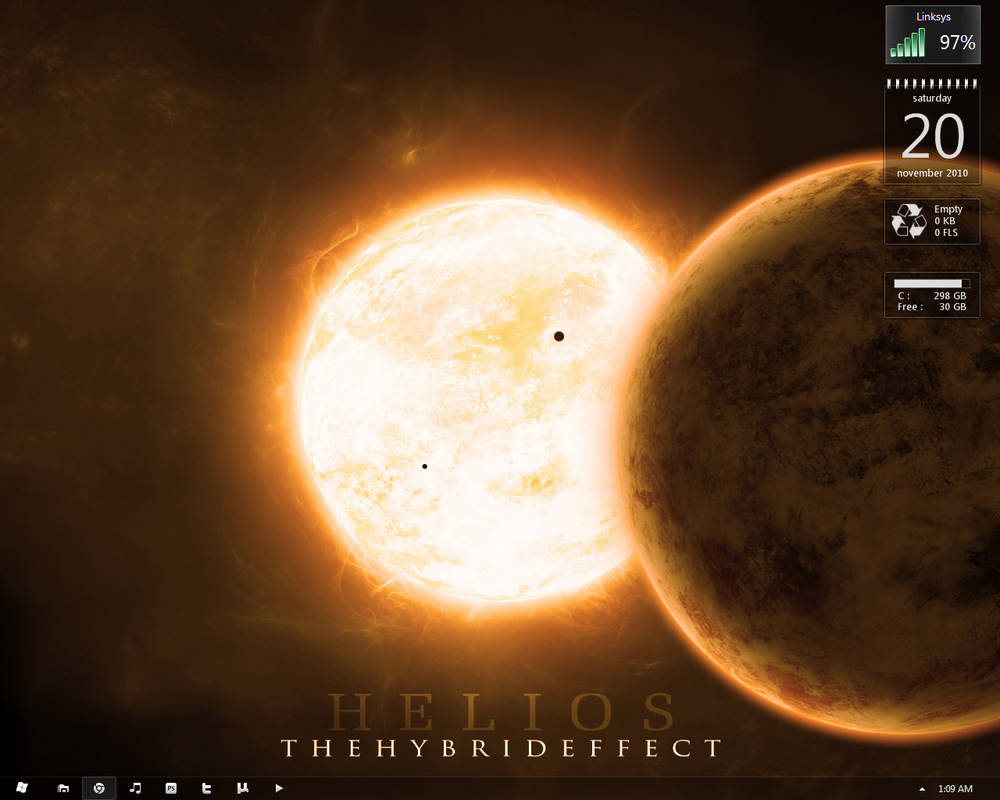 Helios Computer Background Helios Desktop Screenshot by ObsidianDigital on DeviantArt