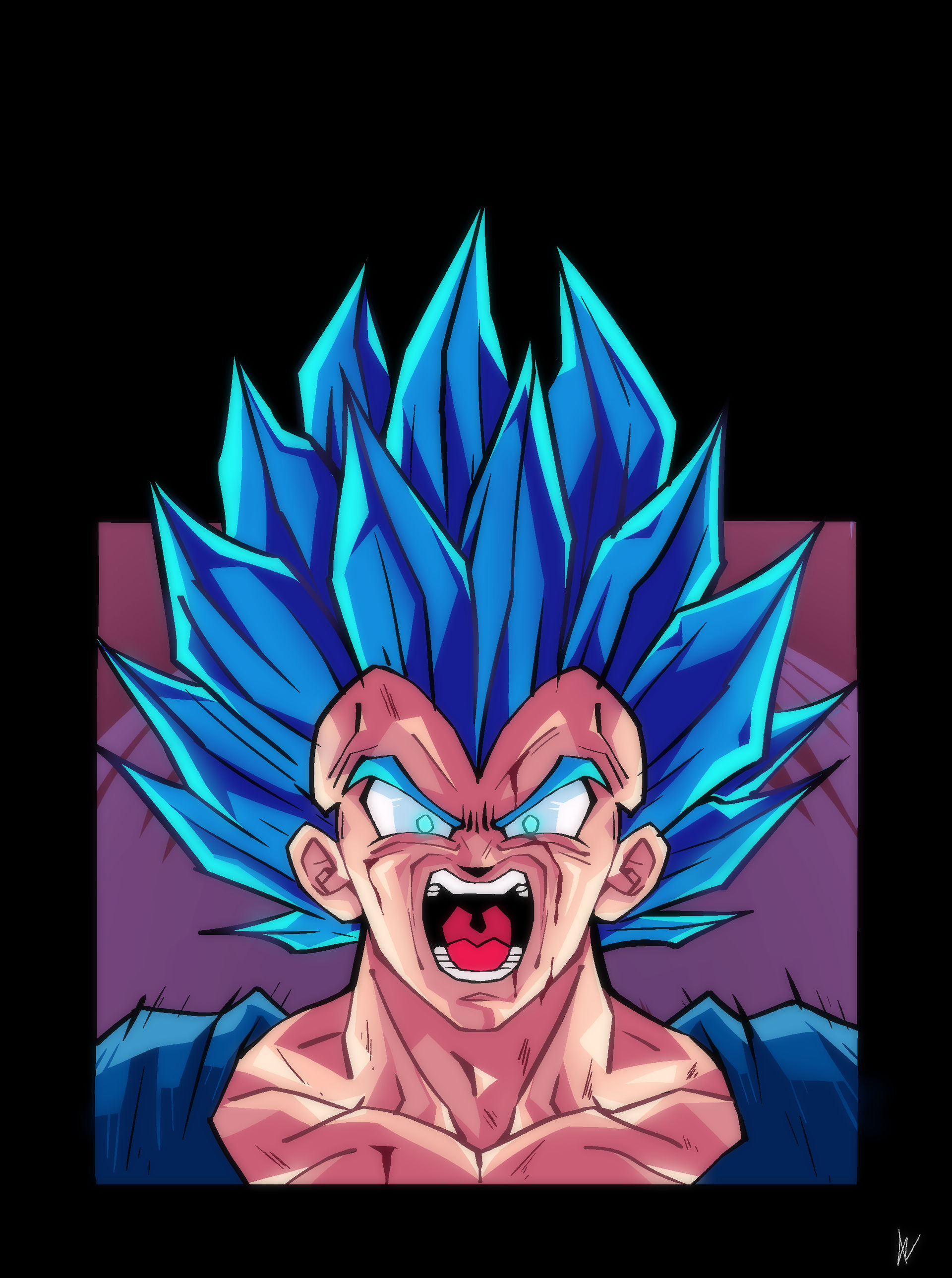 Vegeta BLUE by Elgres on DeviantArt