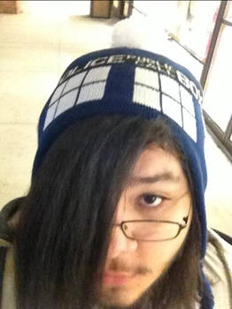 Me! In TARDIS hat! :D
