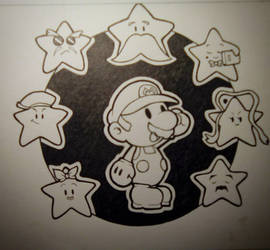 Inktober 8 : stars