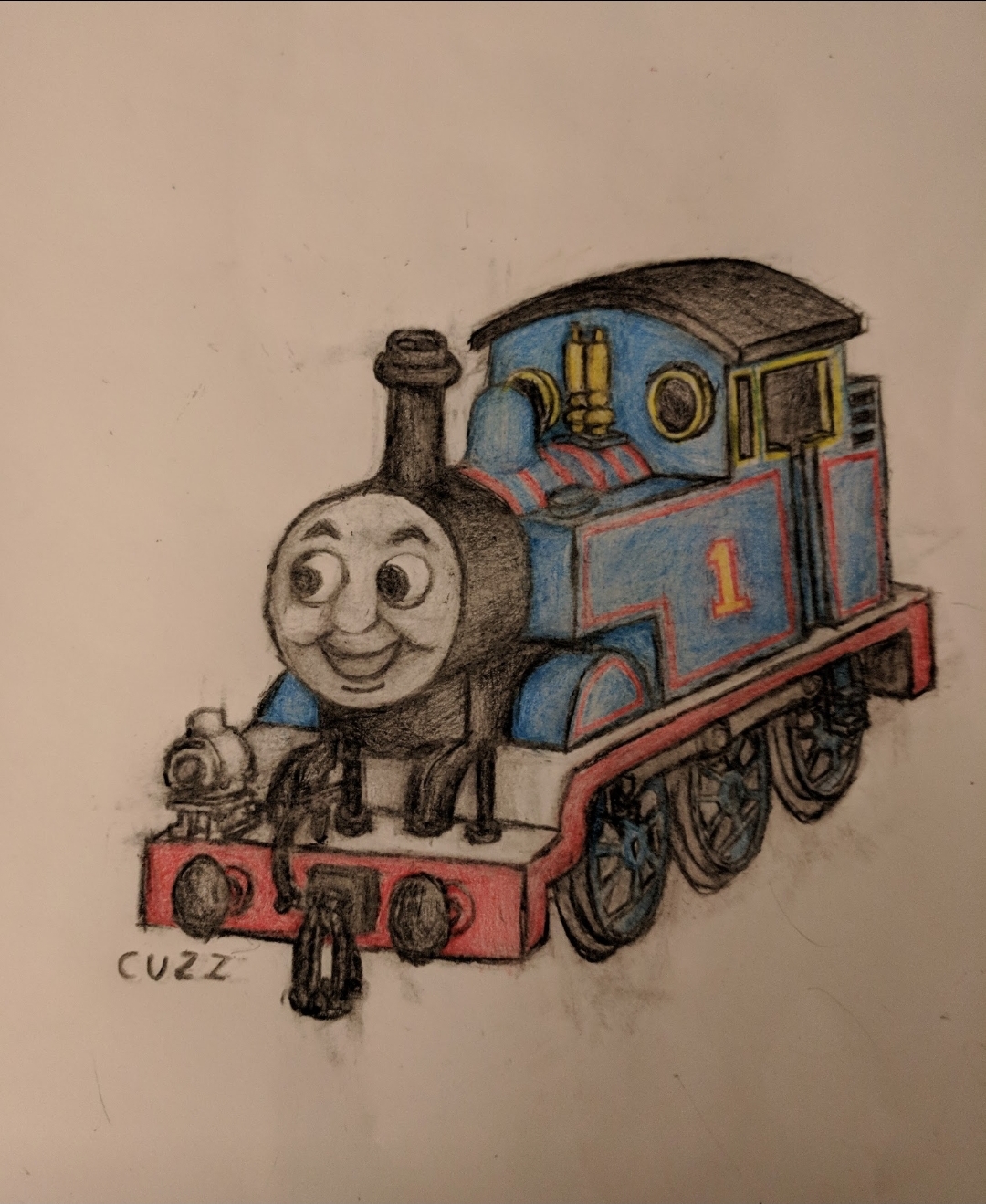 Thomas Drawing Deviantart Tank engine Thomas! by Cuzzumbzulzbeanz on DeviantArt