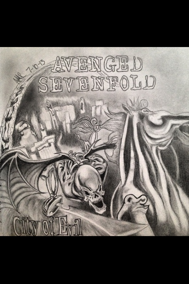 Avenged Sevenfold City Of Evil Album Cover Art By Artbyamr On Deviantart