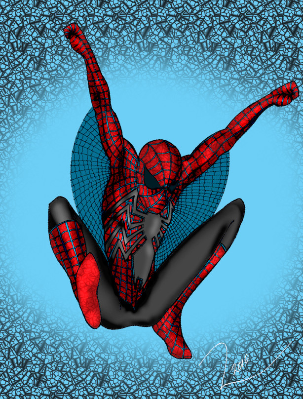 Spider pin up