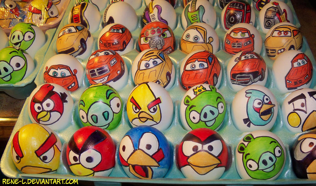 Angry Birds Easter Eggs by Rene L