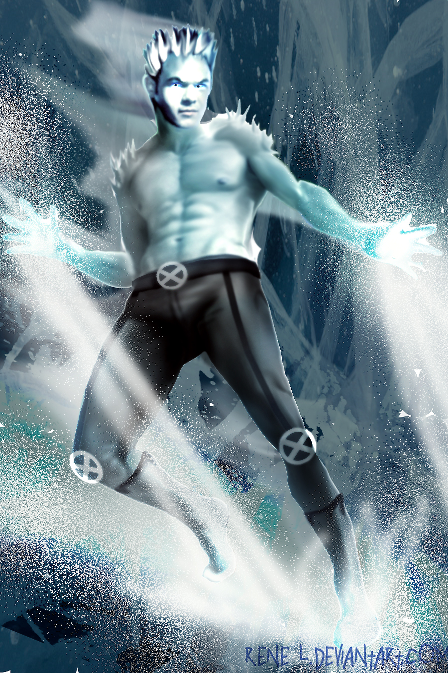 Iceman Xmen By Rene L On Deviantart Iceman Xmen By Rene L On Deviantart