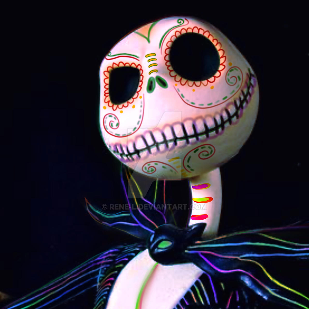 Jack Skellington Dia De Los Muertos By Rene L On Deviantart Jack Skellington Dia De Los Muertos By Rene L On Deviantart