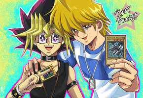 Yugi and Jounouchi: Best Friends