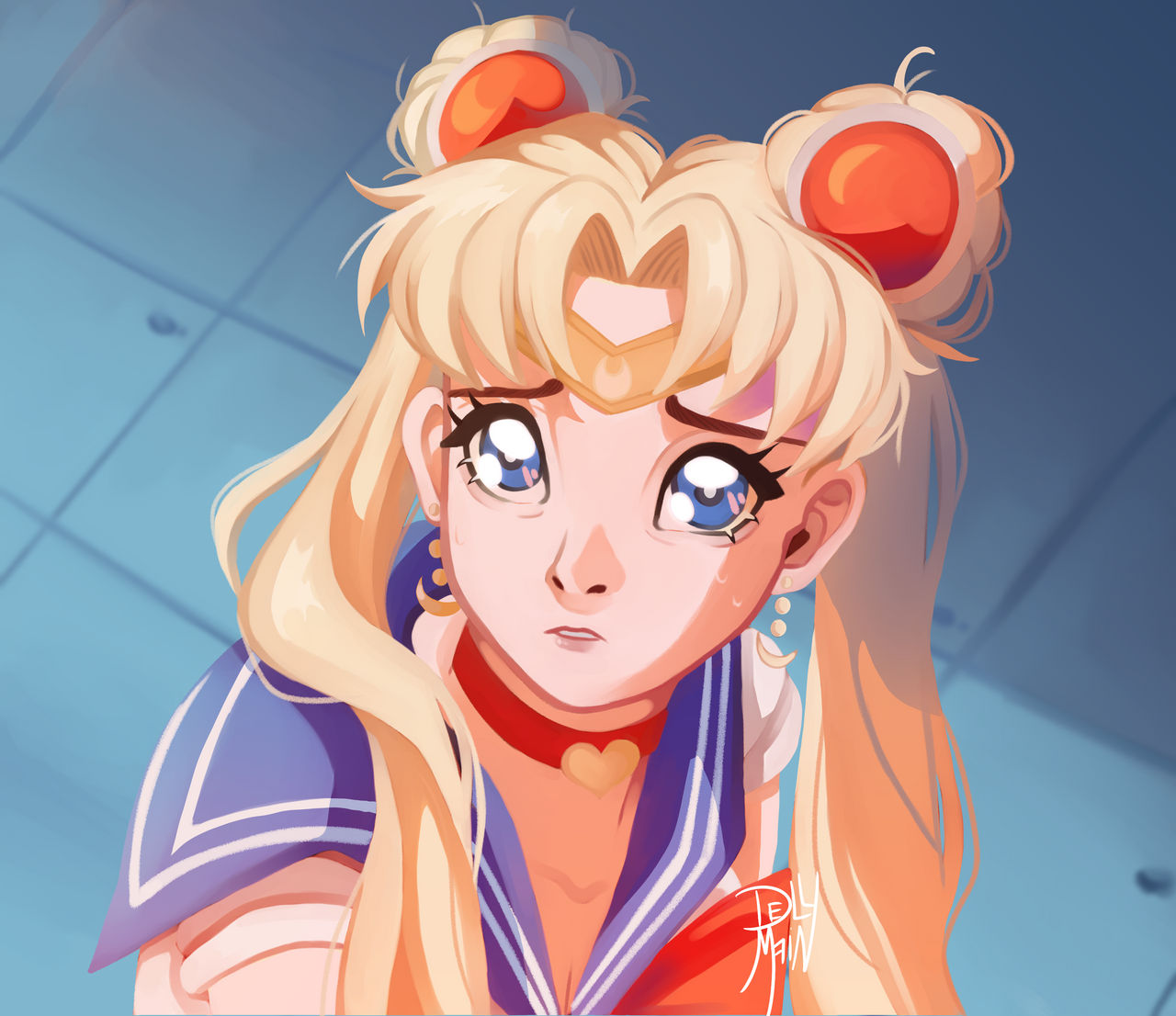 Sailor moon redraw by dellmain on DeviantArt