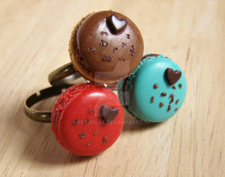 Autumn Macaron Rings