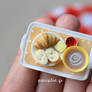 Miniature Food - Breakfast Tray Orange