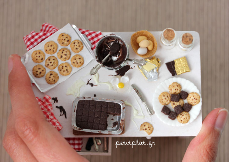 Miniature Baking Day Table - Size