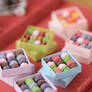 Miniature Macarons Boxes