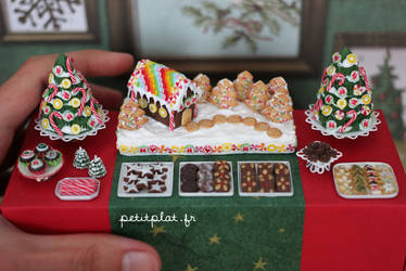 Close-Up of the Christmas Dessert Table