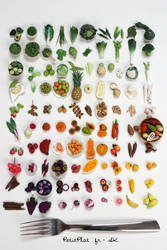 100 days of miniature fruit and vegetables