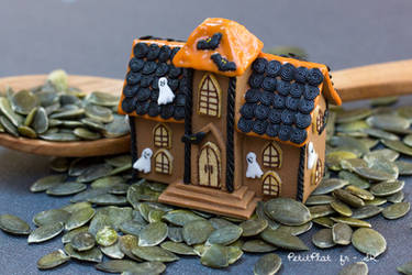 Miniature Haunted Gingerbread House