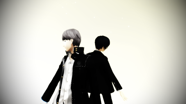 [MMD x Persona] - Donut Hole - Yu and Minato