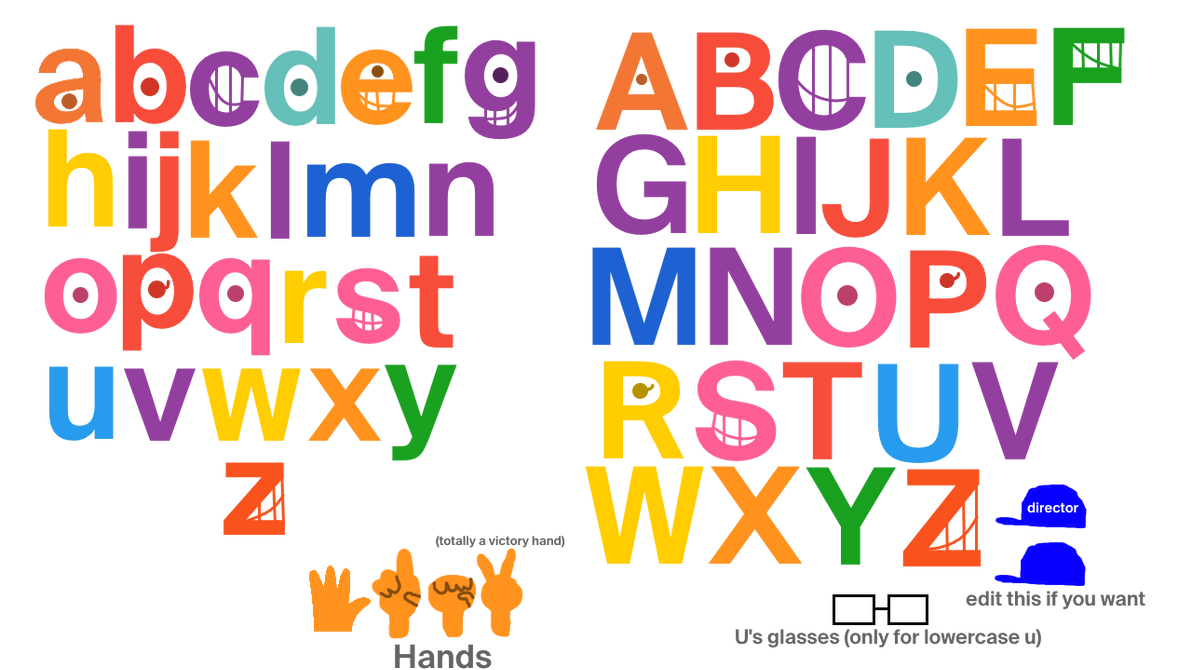 TVOkids Letters Sheet by SuperGibaLogan on DeviantArt