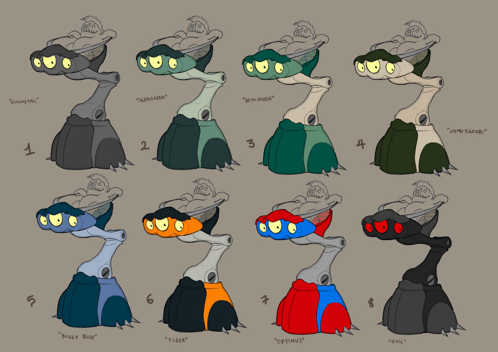 Compilator Concept Art - Turret Colors by Faedus on DeviantArt