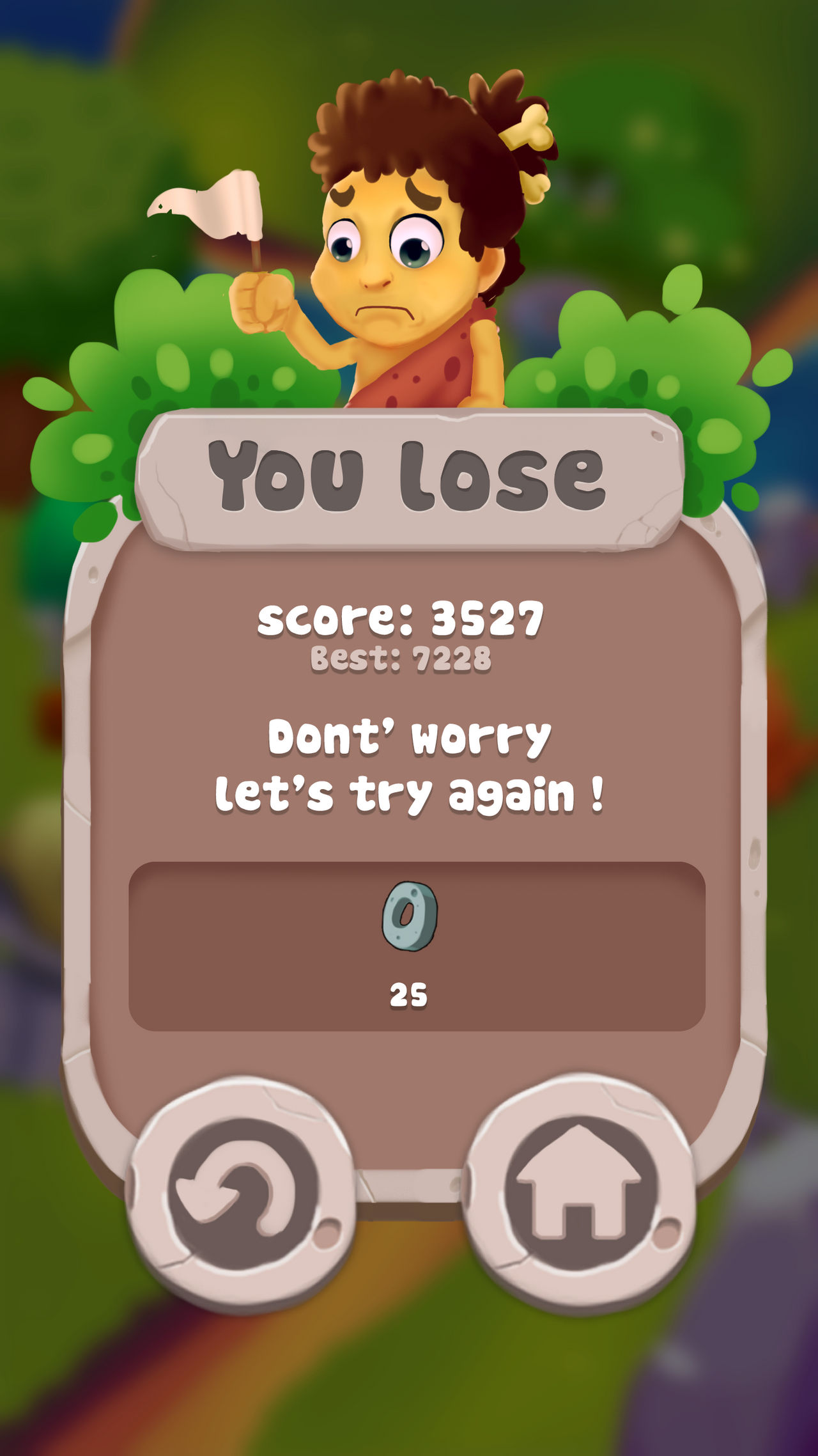 Lose screen UI by Kyoon-Tam on DeviantArt