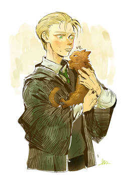 Draco and cat Potter