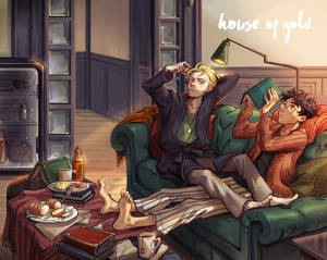 House of Gold drarry fanbook cover