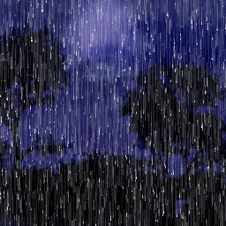 NIGHT ANIMATED RAIN LANDSCAPE-gif-256x256 by TESSETT on DeviantArt