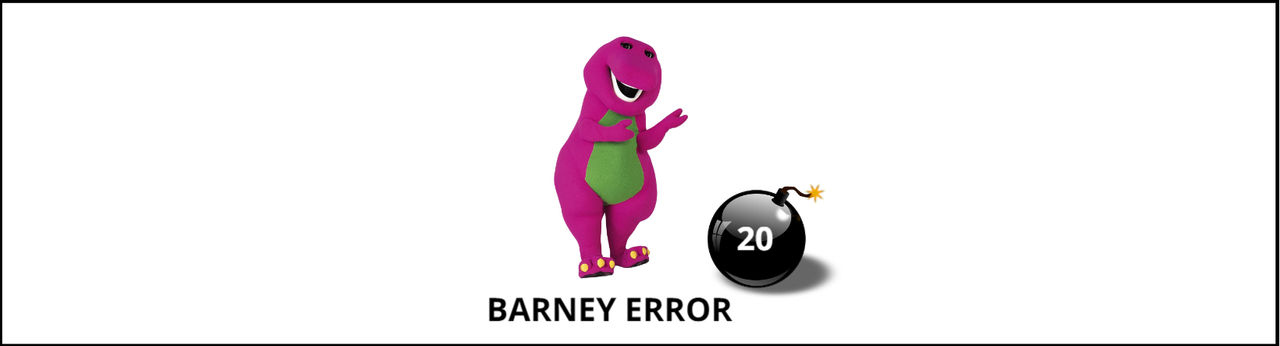 Barney Errors. by YakkoWarner2024 on DeviantArt