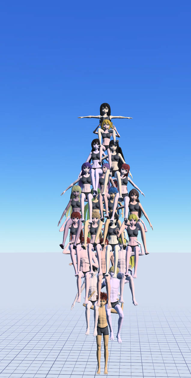 Simplehuman Pyramid Human pyramid by humantowerfan23 on DeviantArt