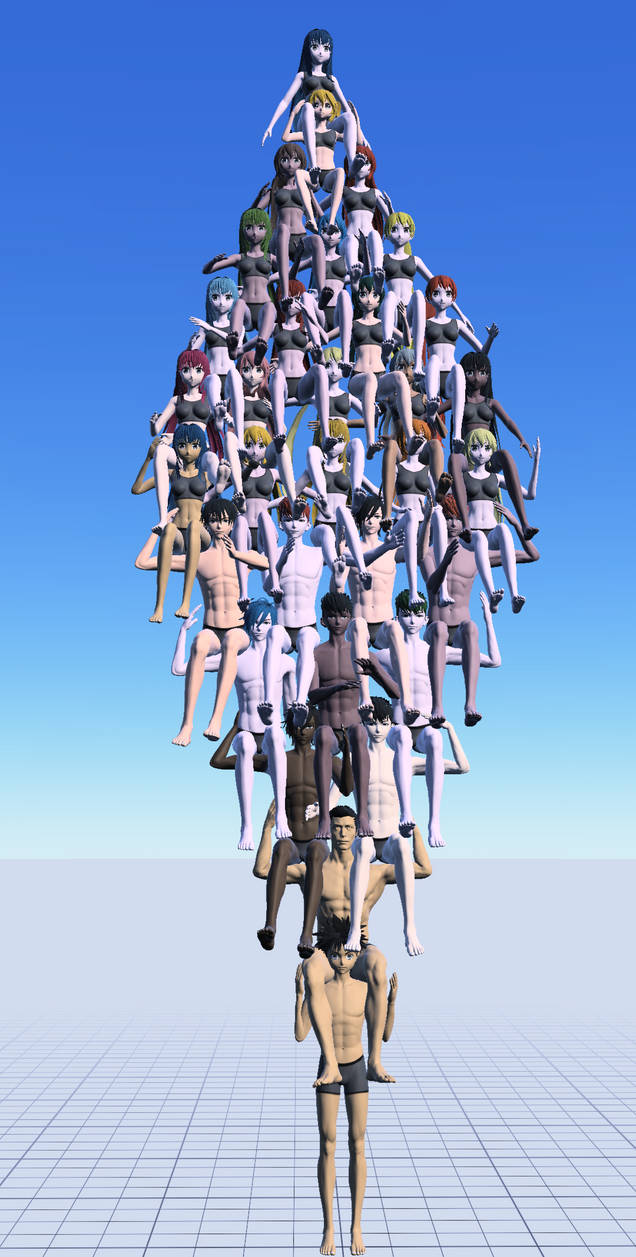 Simplehuman Pyramid Human pyramid on inverse human pyramid by humantowerfan23 on DeviantArt